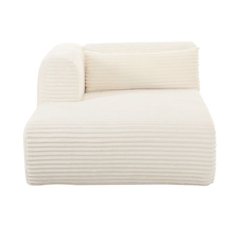 Tarra - Fluffy Oversized Corduroy Modular Chaise - R&R Furniture Gallery (Fountain Valley, CA)