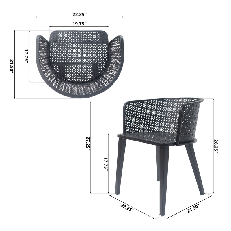 Milan - Outdoor Dining Chair (Set of 2) - R&R Furniture Gallery (Fountain Valley, CA)