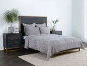 Bari - Velvet Quilt Set - R&R Furniture Gallery (Fountain Valley, CA)