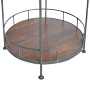 Round Butler Tray Table - Chestnut - R&R Furniture Gallery (Fountain Valley, CA)