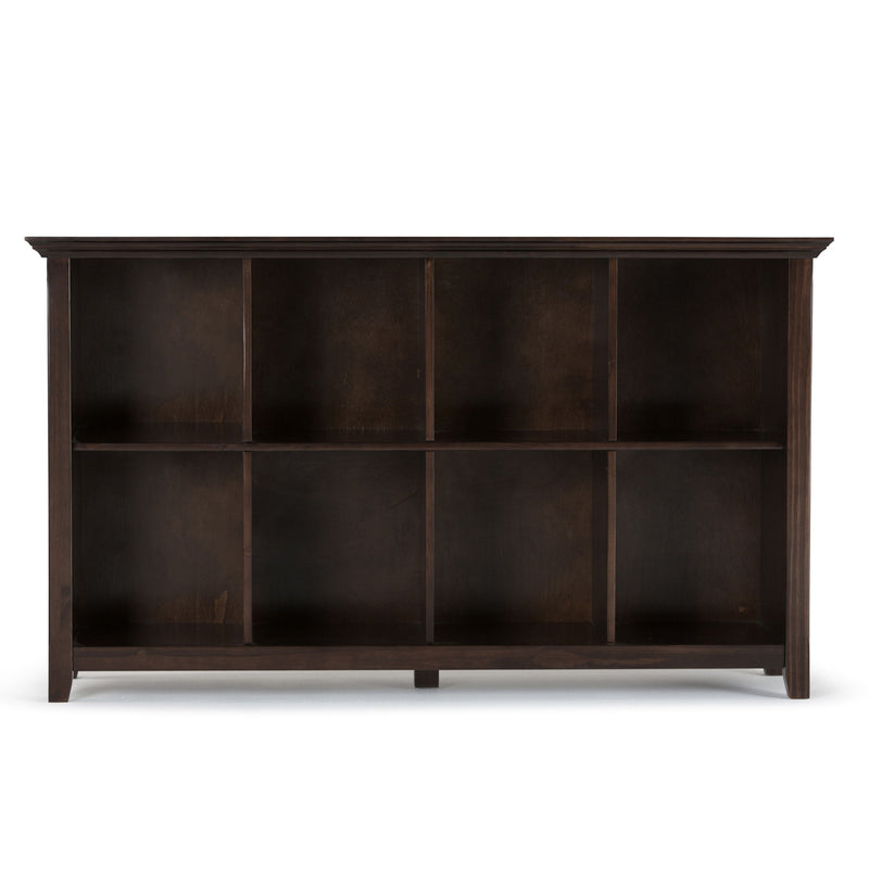 Simpli-Home Acadian handcrafted cube storage organizer with multiple compartments for versatile home organization.