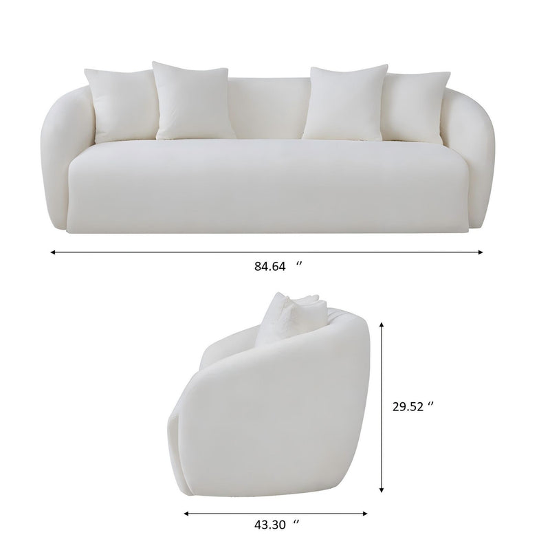 Linden - Sofa - Ivory - R&R Furniture Gallery (Fountain Valley, CA)