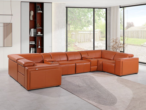 1224 - 8-Piece U-Shaped Sectional Sofa In With 4 Power Recliners & Power Headrest - R&R Furniture Gallery (Fountain Valley, CA)