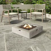 Streamlined Aesthetic Outdoor Fire Pit Table - R&R Furniture Gallery (Fountain Valley, CA)