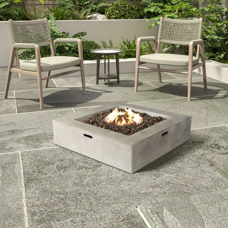 Streamlined Aesthetic Outdoor Fire Pit Table - R&R Furniture Gallery (Fountain Valley, CA)