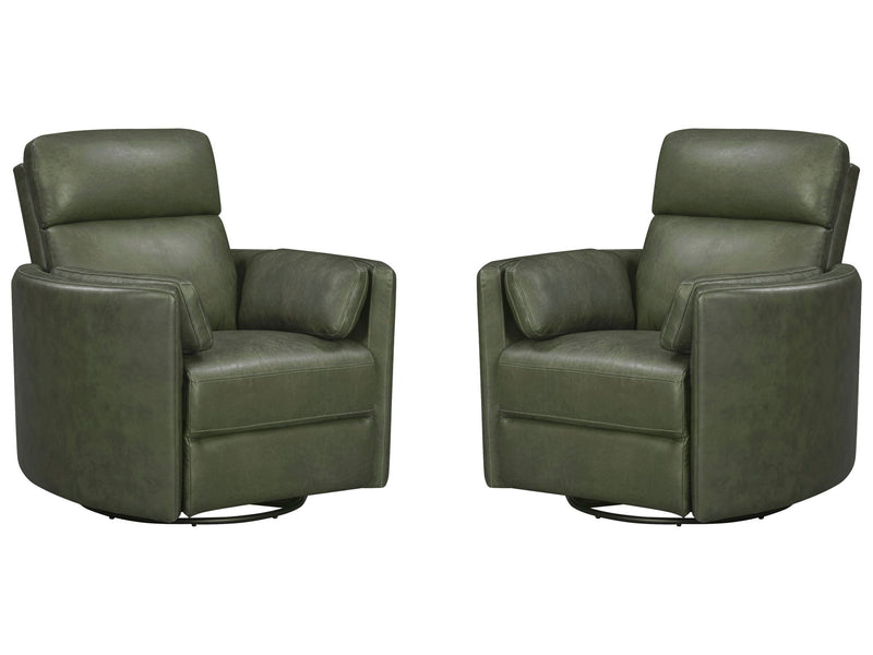 Parker Living Radius Power Swivel Glider Recliner chair set with plush fabric and ergonomic design, perfect for living room relaxation.