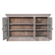 Triple Glazed Cabinet - Gray - R&R Furniture Gallery (Fountain Valley, CA)