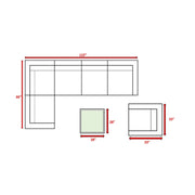 Outdoor Wicker Conversation Set With Cushions, All Weather - R&R Furniture Gallery (Fountain Valley, CA)