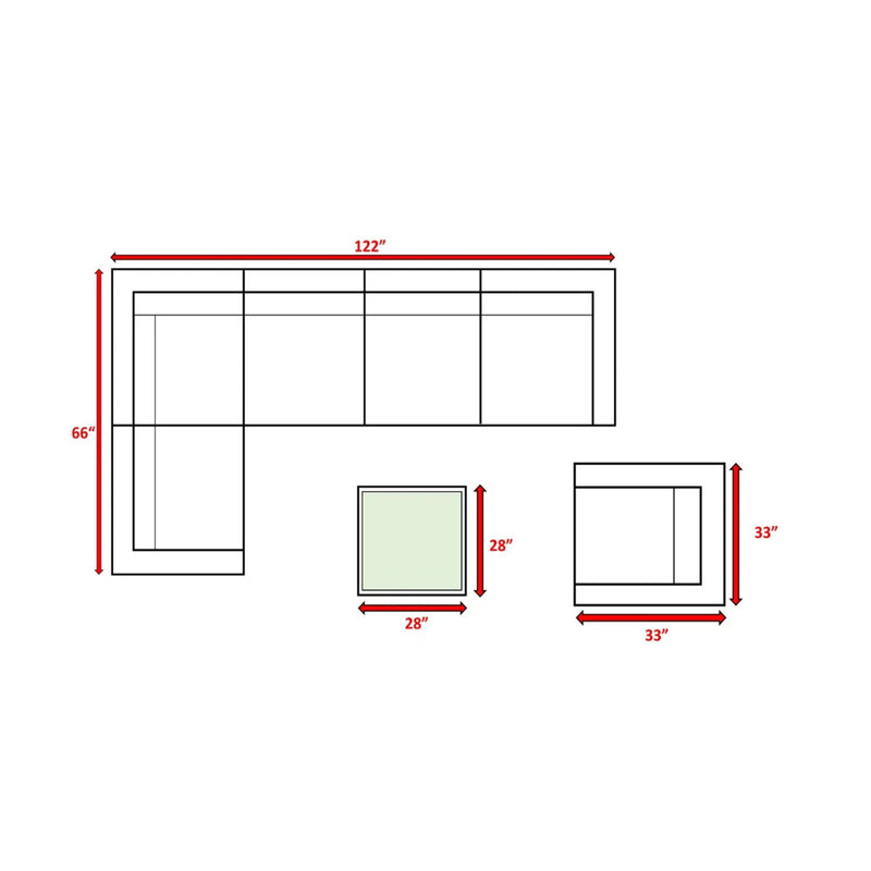 Outdoor Wicker Conversation Set With Cushions, All Weather - R&R Furniture Gallery (Fountain Valley, CA)