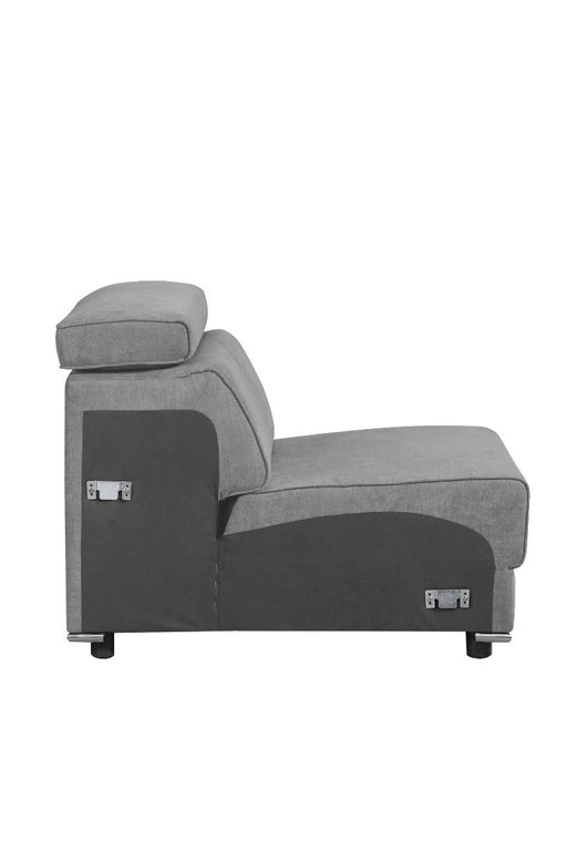 Alwin - Modular Armless Chair - Dark Gray Fabric - R&R Furniture Gallery (Fountain Valley, CA)