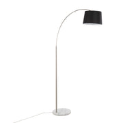 Lumi Source March contemporary floor lamp with sleek, modern design and adjustable arm, standing on a minimalist base.