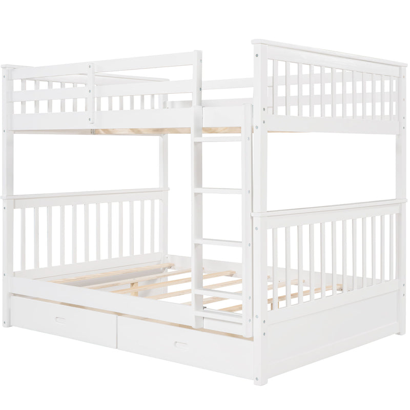 Bunk Bed With Ladders And 2 Storage Drawers - R&R Furniture Gallery (Fountain Valley, CA)