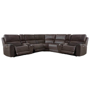Parker Living Easton power reclining sectional with adjustable headrests and plush fabric, designed for modern living rooms.