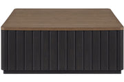Channel - Cocktail Table With Casters - Black - R&R Furniture Gallery (Fountain Valley, CA)