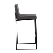 Lumi Source Fuji contemporary high back barstool with elegant design, featuring a sleek wooden seat and metal legs.