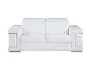 296 - Genuine Leather Loveseat - R&R Furniture Gallery (Fountain Valley, CA)