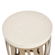 La Rachelle - Round Chairside Table - Chardonnay - R&R Furniture Gallery (Fountain Valley, CA)