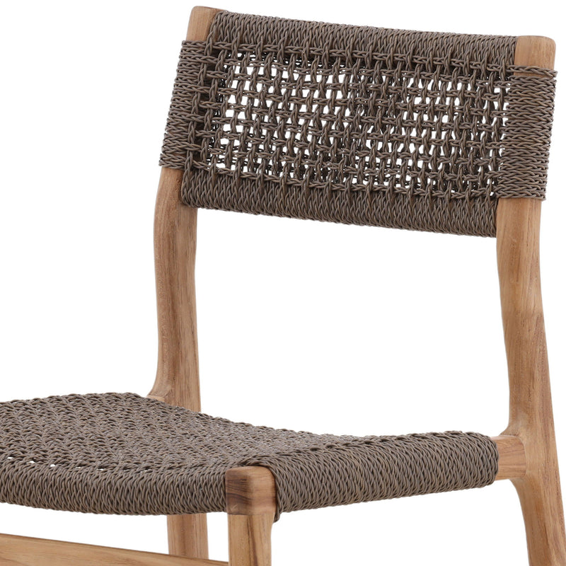 Ysidro - Outdoor Dining Chair - Gray And Natural
