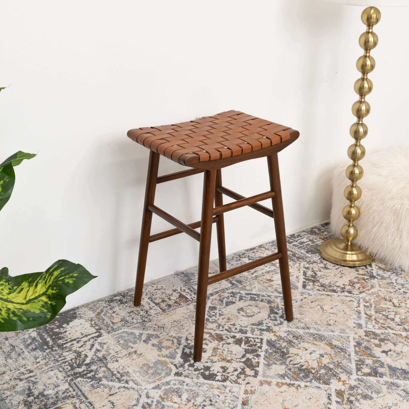 Maya - Stool - Rustic / Tan - R&R Furniture Gallery (Fountain Valley, CA)