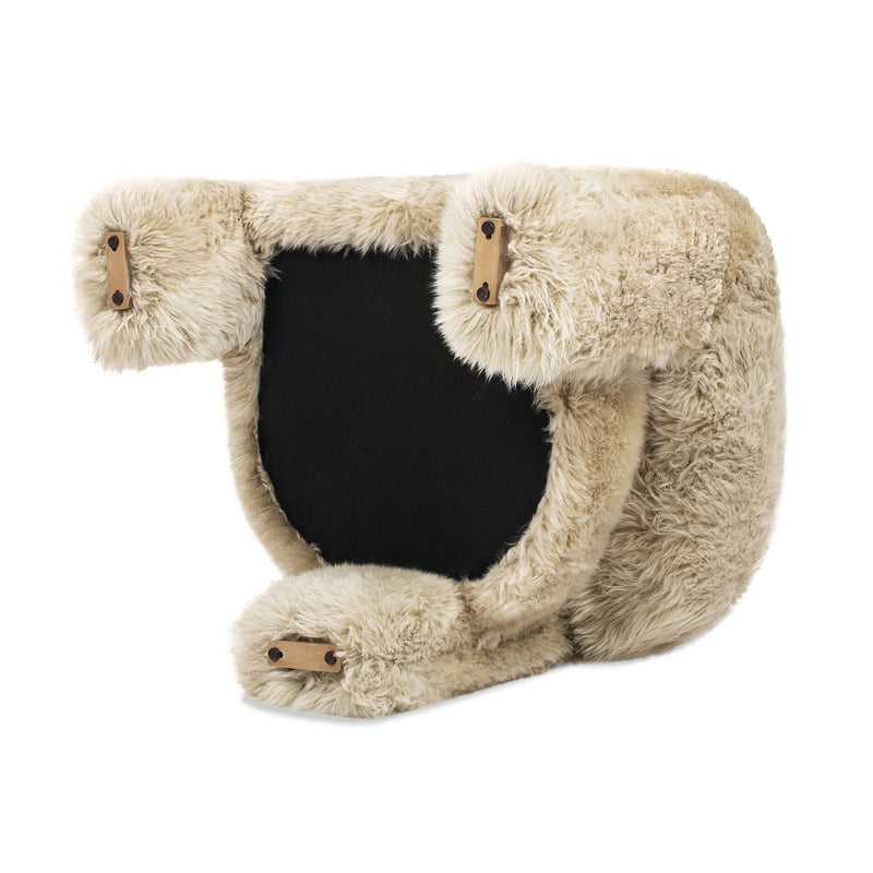 Avalon - Genuine Sheepskin Fur Split Barrel Back Accent Chair - Natural Blonde - R&R Furniture Gallery (Fountain Valley, CA)