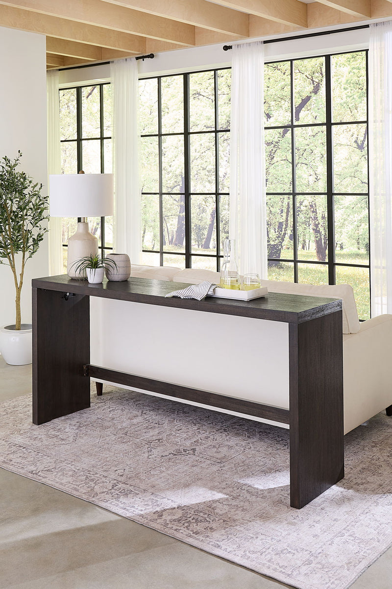 Oxford Gathering Table with USB/Power in Basalt Grey