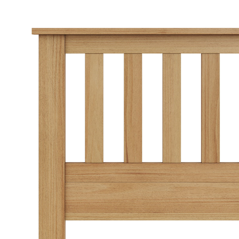 Ridgecrest Home Malinda panel headboard in neutral fabric with sleek, modern design for queen-sized bed.