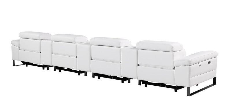 1246 - Modular Power Triple Reclining Triple Console Sofa With Power Reclining Headrests