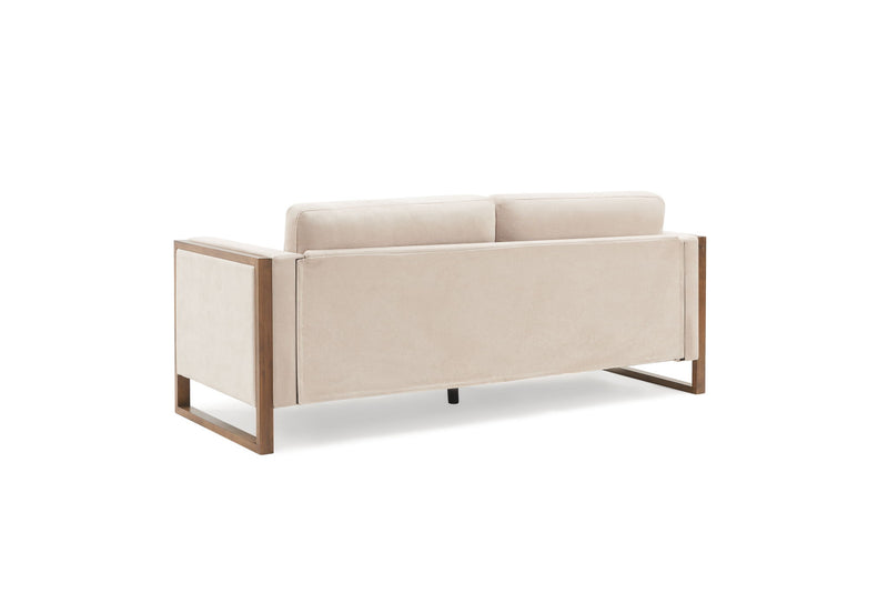 Modern Sofa With Solid Wood Legs, 3 Seater - R&R Furniture Gallery (Fountain Valley, CA)