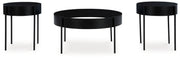 Ardoline - Occasional Table Set (Set of 3) - Black - R&R Furniture Gallery (Fountain Valley, CA)