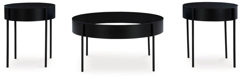 Ardoline - Occasional Table Set (Set of 3) - Black - R&R Furniture Gallery (Fountain Valley, CA)
