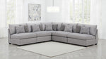 Cambria 5-piece Upholstered Modular Sectional Sofa Grey