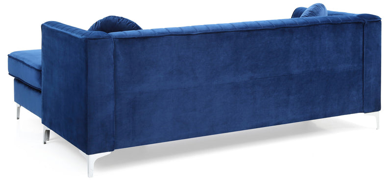 Delray - Micro Suede Sofa Chaise - R&R Furniture Gallery (Fountain Valley, CA)