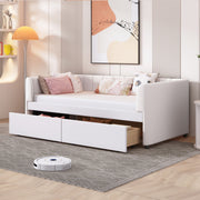 Upholstered Daybed With Ergonomic Design Backrest - R&R Furniture Gallery (Fountain Valley, CA)