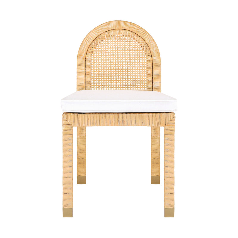 Amara - Rattan Arched Back Dining Chair - Natural - R&R Furniture Gallery (Fountain Valley, CA)