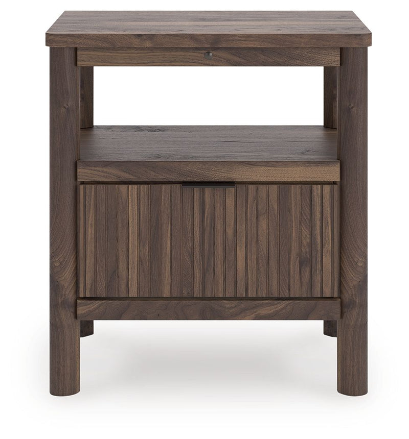 Pamytta - One Drawer Night Stand - Brown - R&R Furniture Gallery (Fountain Valley, CA)