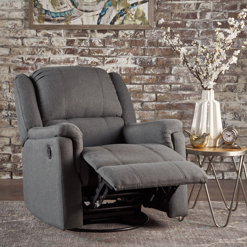 Glider Recliner With Swivel, Manual Reclining Chair - R&R Furniture Gallery (Fountain Valley, CA)