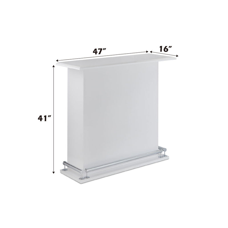 Kite - Bar Table - White High Gloss - R&R Furniture Gallery (Fountain Valley, CA)