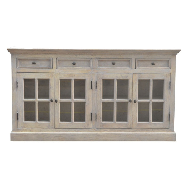 Glazed Sideboard - Gray - R&R Furniture Gallery (Fountain Valley, CA)