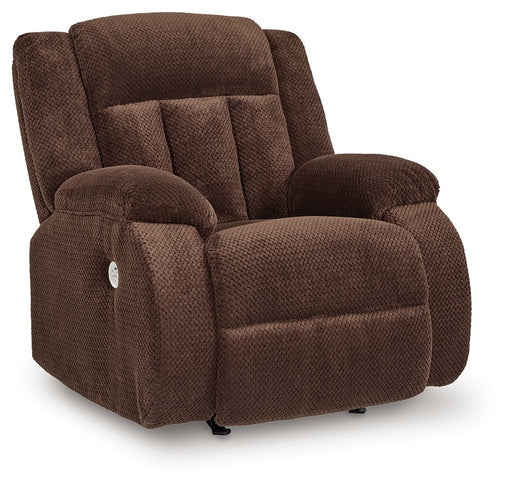 Free Wake - Power Rocker Recliner - Chocolate - R&R Furniture Gallery (Fountain Valley, CA)