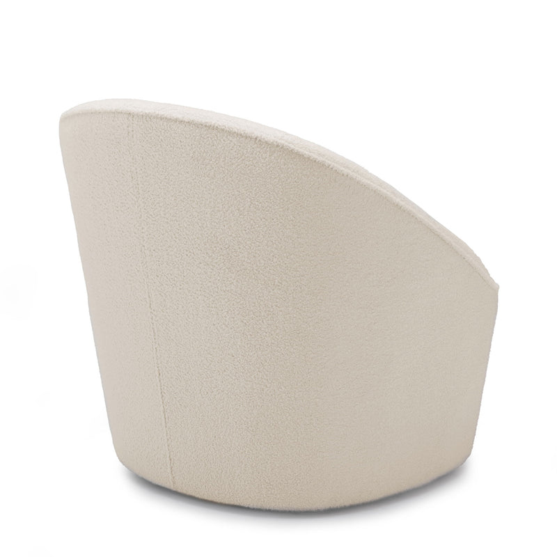 Anson - Swivel Chair With Soft Rounded Back - Off White - R&R Furniture Gallery (Fountain Valley, CA)