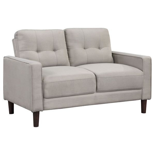 Harvey - Tufted Loveseat With Track Arm Design