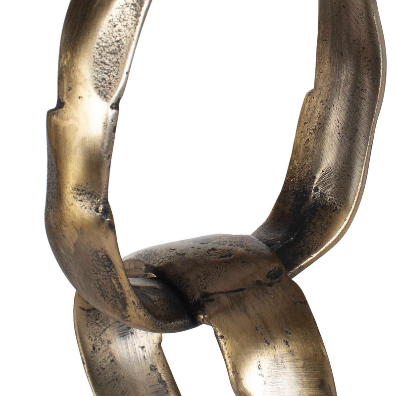 Loopform - Ring Sculpture - Black / Brass
