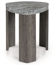 Surmour - Triangle End Table - Gray / Brown - R&R Furniture Gallery (Fountain Valley, CA)