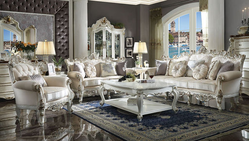 Picardy II - Sofa With 7 Pillows - Fabric & Antique Pearl - R&R Furniture Gallery (Fountain Valley, CA)