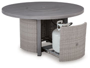Half Moon Beach - Round Fire Pit Table - Gray - R&R Furniture Gallery (Fountain Valley, CA)