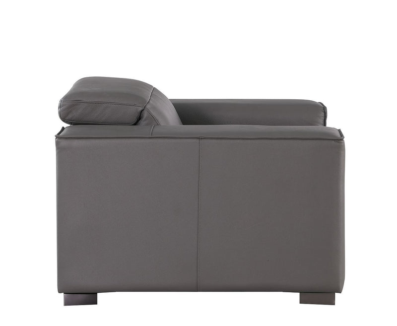 1208 - Leather Power Reclining Chair With Power Headrest