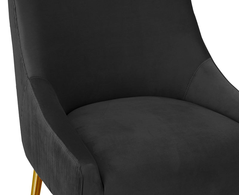 Beatrix - Pleated Velvet Stool - R&R Furniture Gallery (Fountain Valley, CA)
