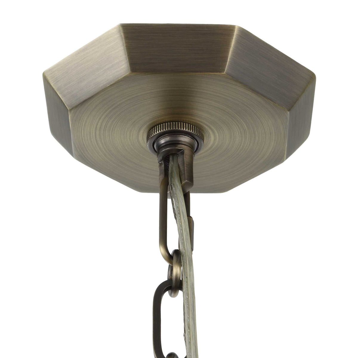 Granada - 1 Light Hexagon Pendant - Dark Gray
