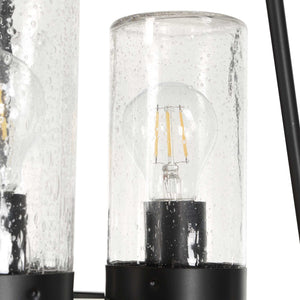 Edgecomb - 4 Light Indoor-Outdoor Pendant - Black / Gray