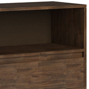 Chase - Low Bookcase - Rustic Natural Aged Brown - R&R Furniture Gallery (Fountain Valley, CA)